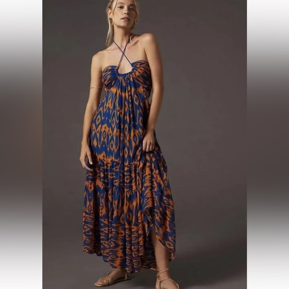 Anthropologie Dresses & Skirts - Anthropologie Verb by Pallavi Singhee Cut-Out Midi Dress Size Small -